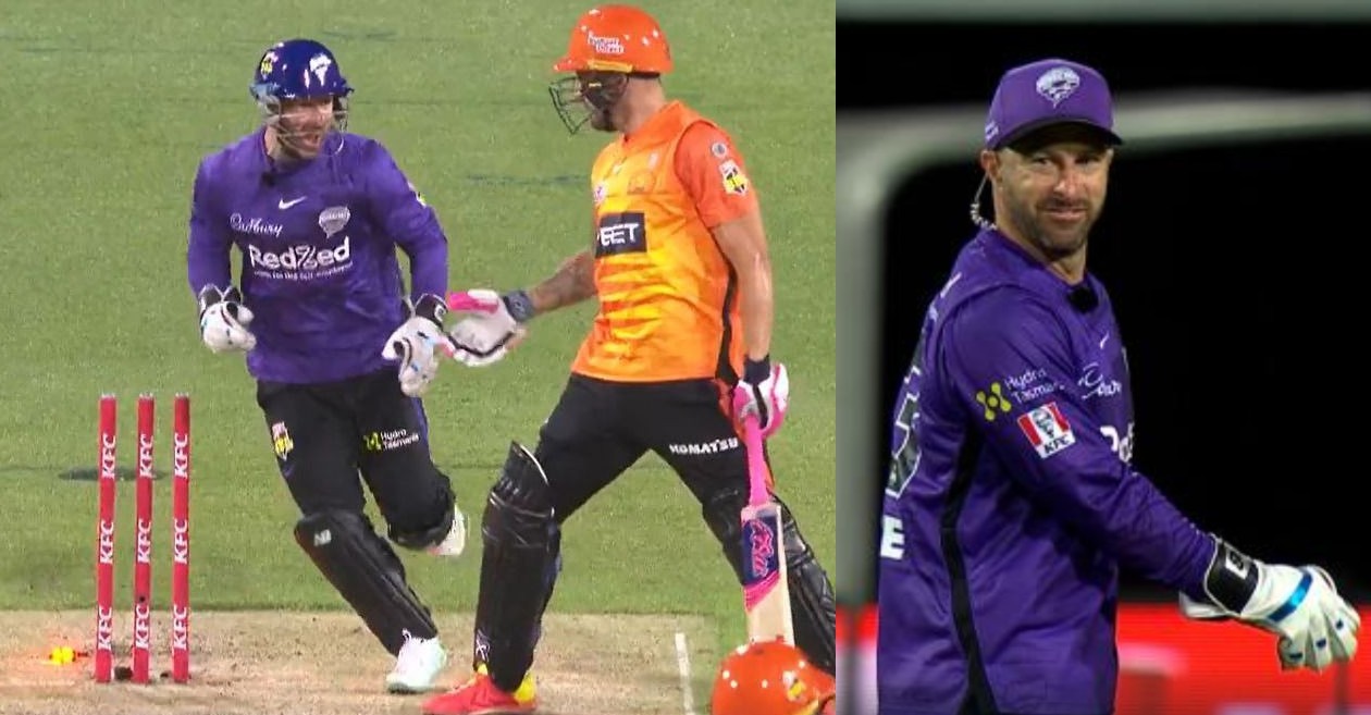 BBL|12: Matthew Wade apologises to Faf du Plessis for his cheeky comment behind the stumps