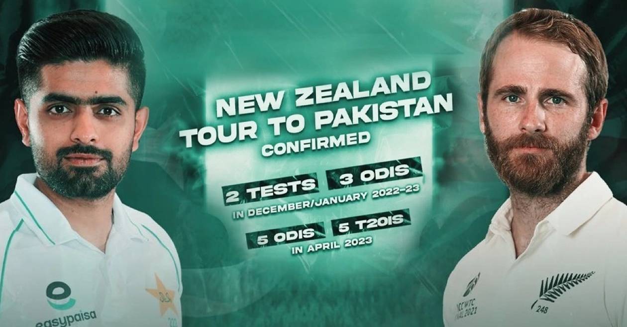 PCB confirms schedule of New Zealand tour to Pakistan 2022-23