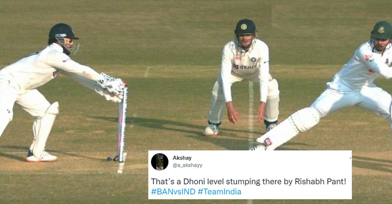 BAN v IND, WATCH: Rishabh Pant does an MS Dhoni with lightning-fast stumping to remove Nurul Hasan in 1st Test