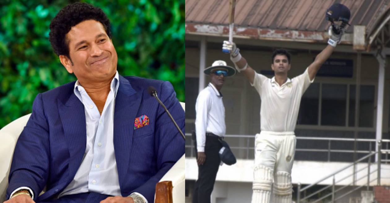 ‘As a father I remember…’: Sachin Tendulkar’s first reaction to son Arjun’s maiden century on FC debut