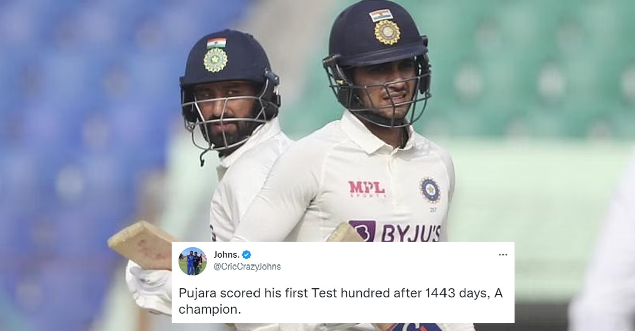 BAN v IND [Twitter reactions]: Shubman Gill & Cheteshwar Pujara’s ton headline India’s dominance on Day 3