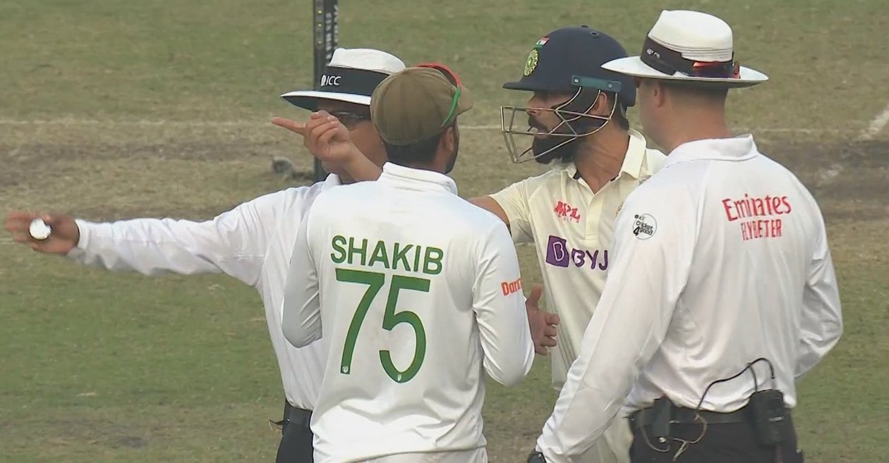 WATCH: Virat Kohli loses his cool; complaints to Shakib al Hasan about Taijul Islam’s inappropriate behaviour