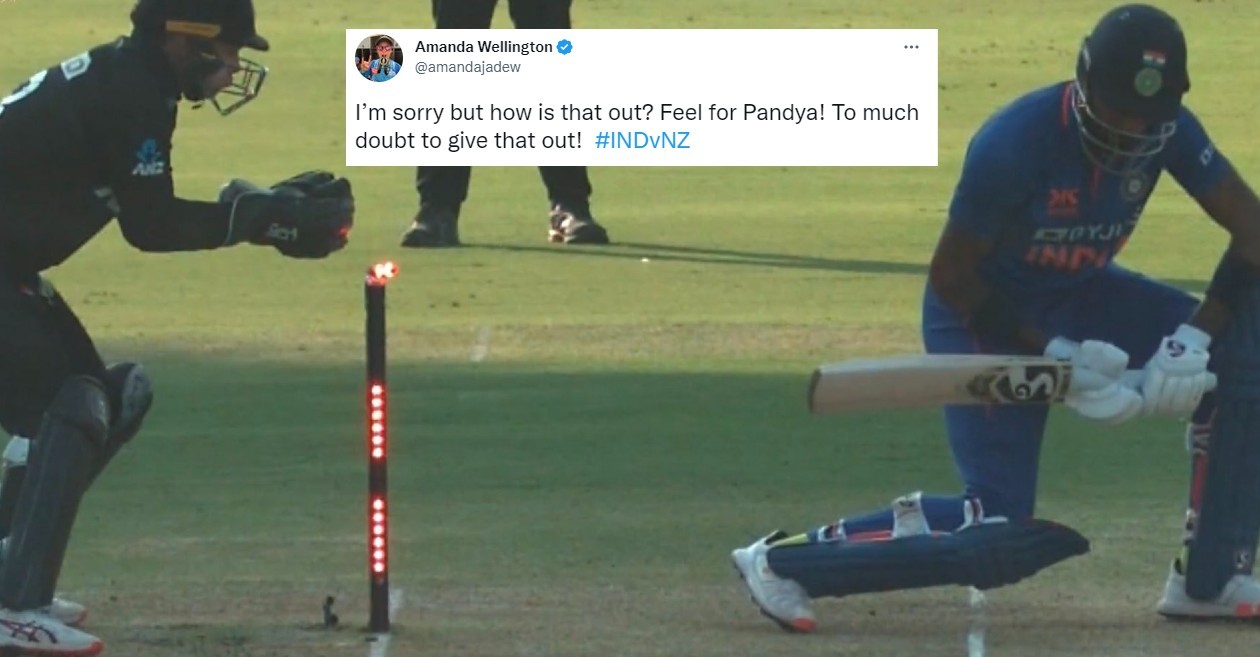 IND vs NZ, WATCH: Hardik Pandya’s dismissal in the first ODI triggers a massive controversy