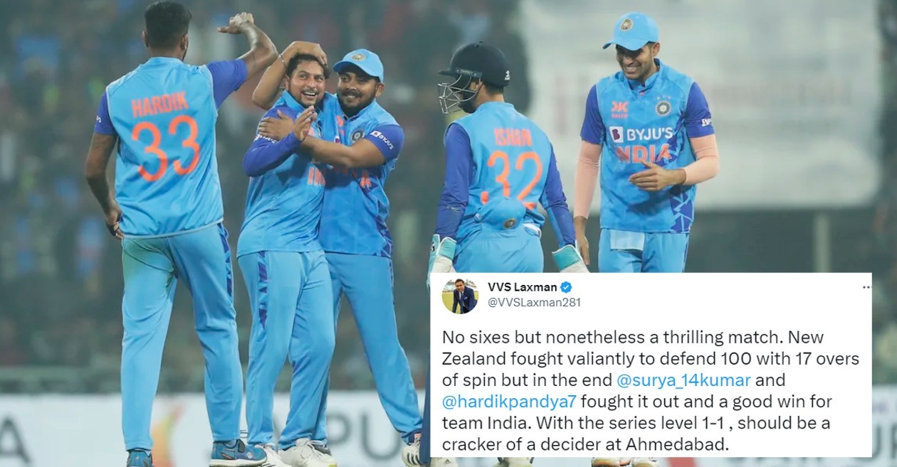 Twitter reactions: India wins a low-scoring thriller against New Zealand in Lucknow