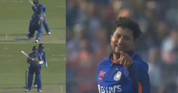 IND vs SL – WATCH: Kuldeep Yadav dismisses Sri Lanka skipper Dasun Shanaka with a stunning delivery