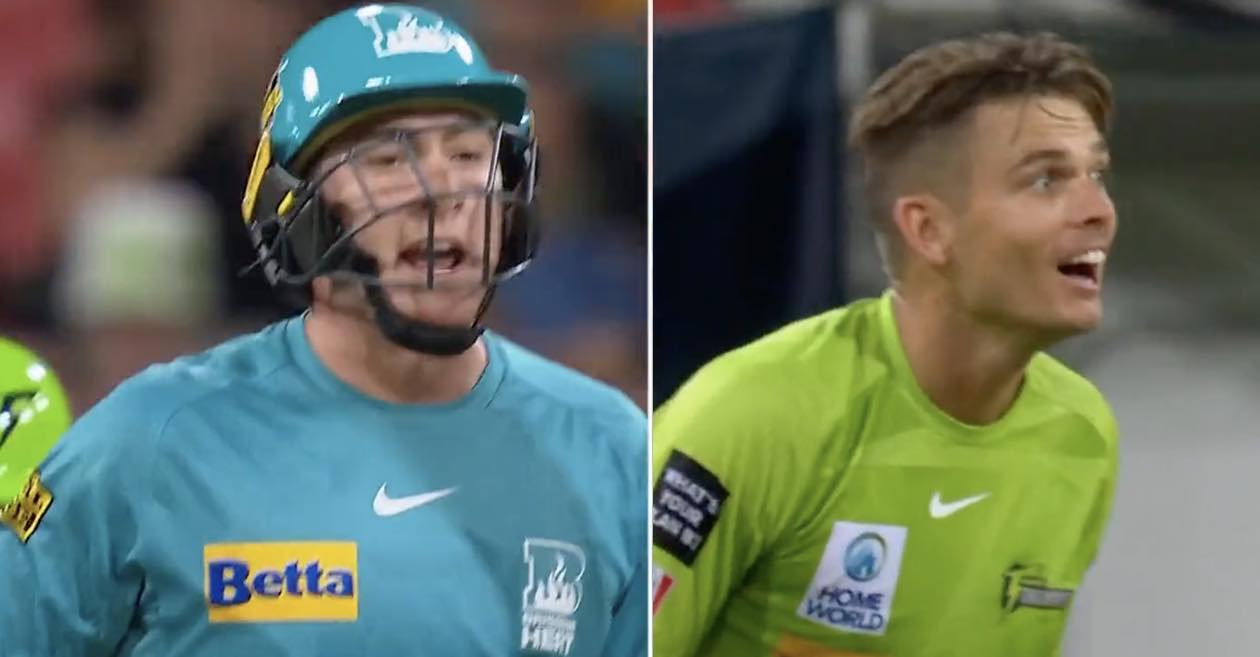 WATCH: Matt Renshaw exchange some tense words with Chris Green during BBL|12 eliminator