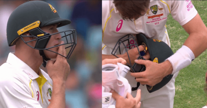 AUS vs SA, WATCH: Marnus Labuschagne asks for a cigarette lighter to repair his helmet in 3rd test