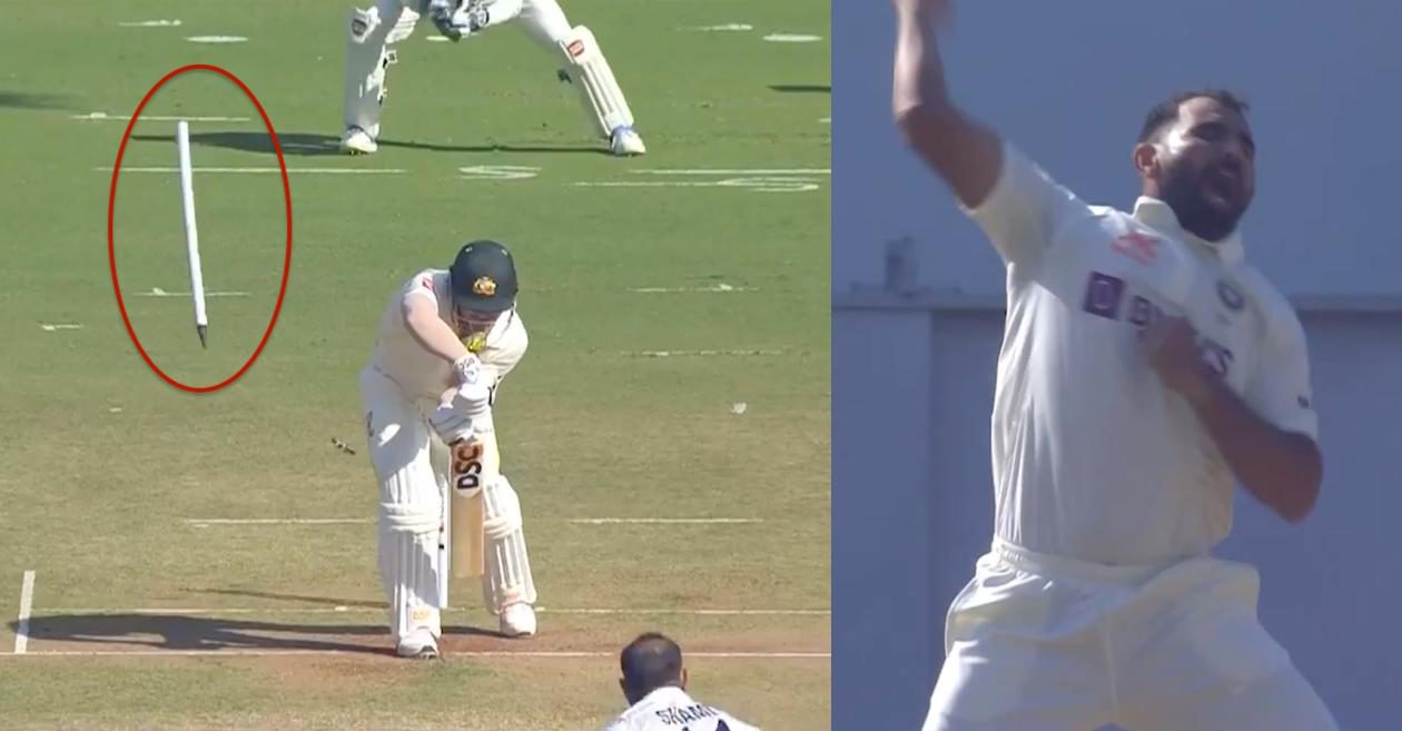 WATCH: Mohammed Shami’s delivery sends David Warner’ off stump for a walk – IND vs AUS, 2023