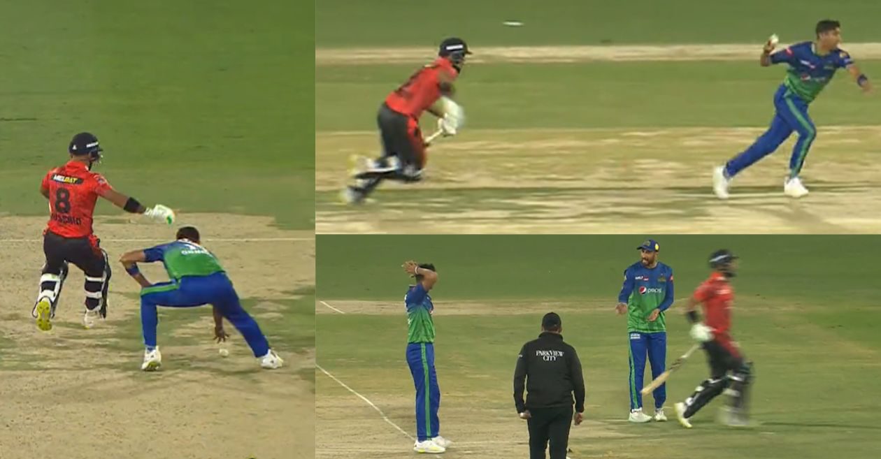 WATCH: Shahnawaz Dahani’s school boy error leaves everyone in splits – PSL 2023