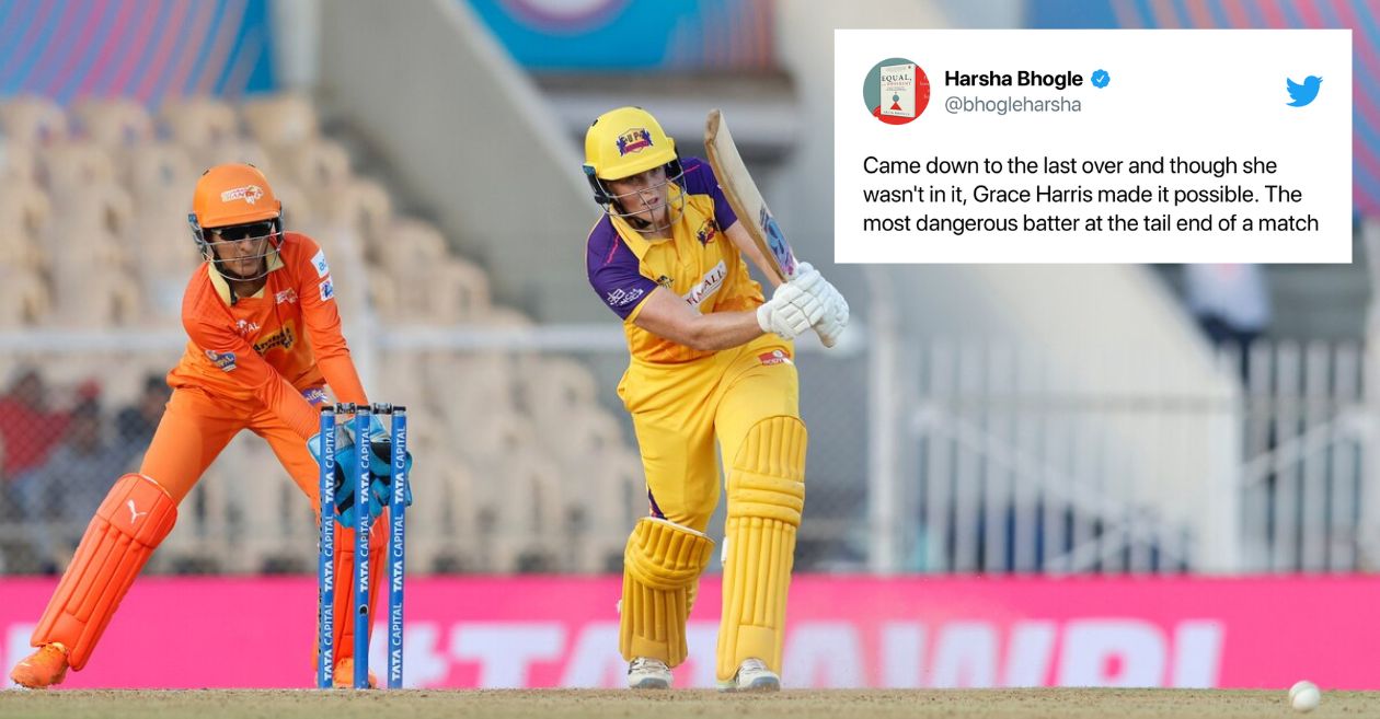 WPL 2023 [Twitter reactions]: Grace Harris helps UP Warriorz defeat Gujarat Giants in a last-over thriller