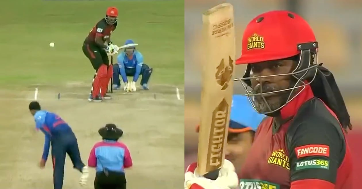 WATCH: Harbhajan Singh does a Shane Warne to dismiss Chris Gayle in Legends League Cricket 2023