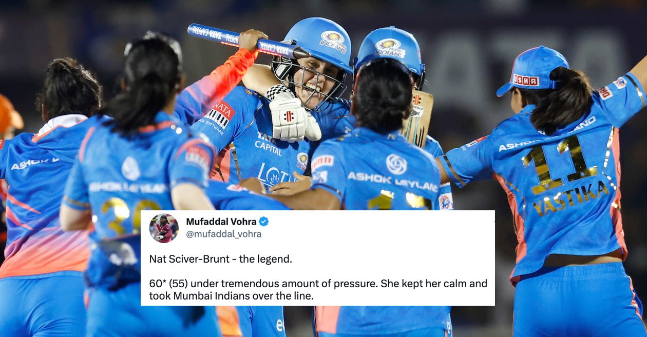 Twitter reactions: Nat Sciver steers Mumbai Indians to maiden WPL title with thrilling win over Delhi Capitals