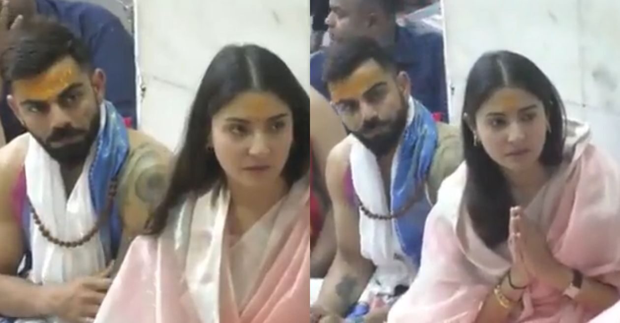 WATCH: Virat Kohli and Anushka Sharma visit Mahakaleshwar temple in Ujjain after the Indore Test