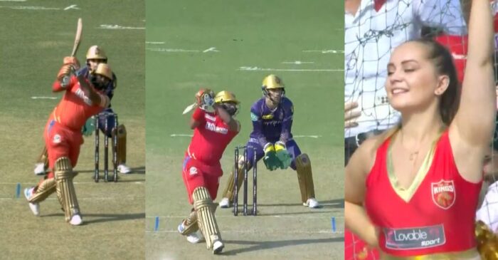 WATCH: PBKS batter Bhanuka Rajapaksa cuts loose against KKR spinner Sunil Narine in Match 2 of IPL 2023