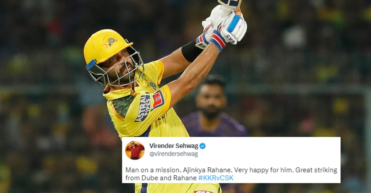 IPL 2023 [Twitter reactions]: Ajinkya Rahane headlines in CSK’s dominant win against KKR at Eden Gardens