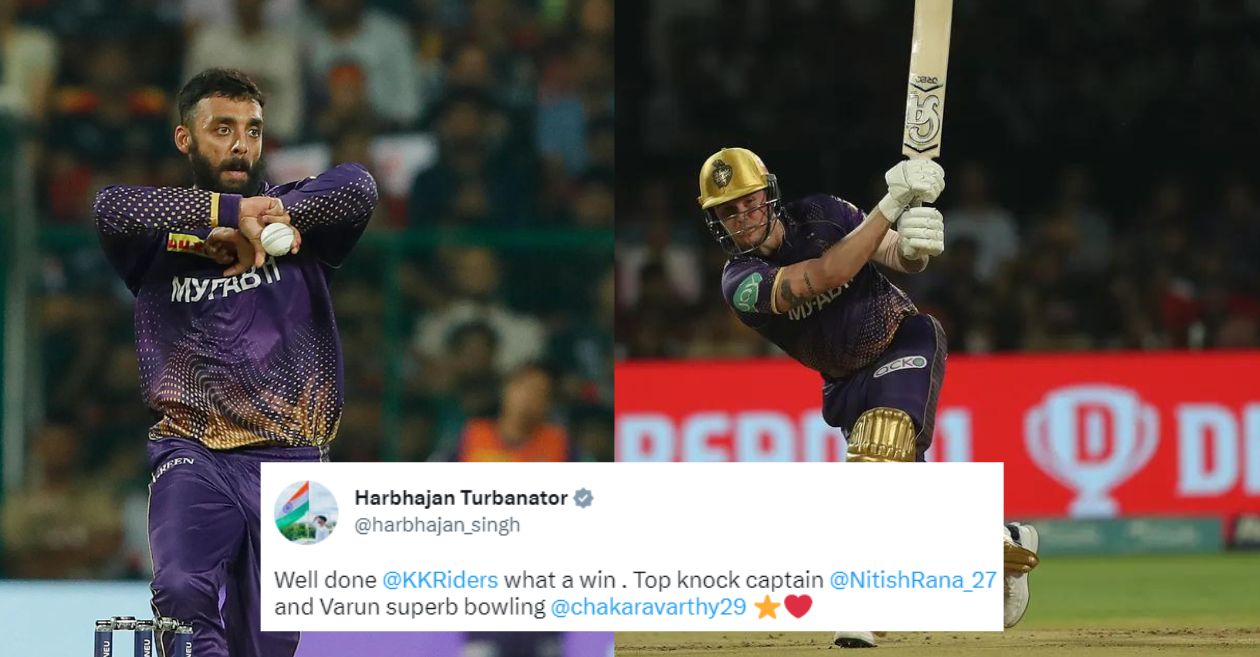 Twitter reactions: Varun Chakravarthy wreaks havoc after Jason Roy’s stunning fifty as KKR thrash RCB in IPL 2023