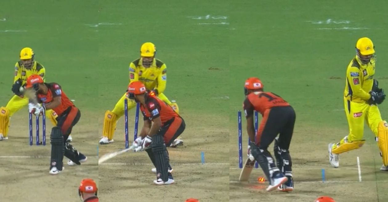 IPL 2023 [WATCH]: MS Dhoni’s lightning-fast stumping gets rid of Mayank Agarwal in CSK-SRH clash