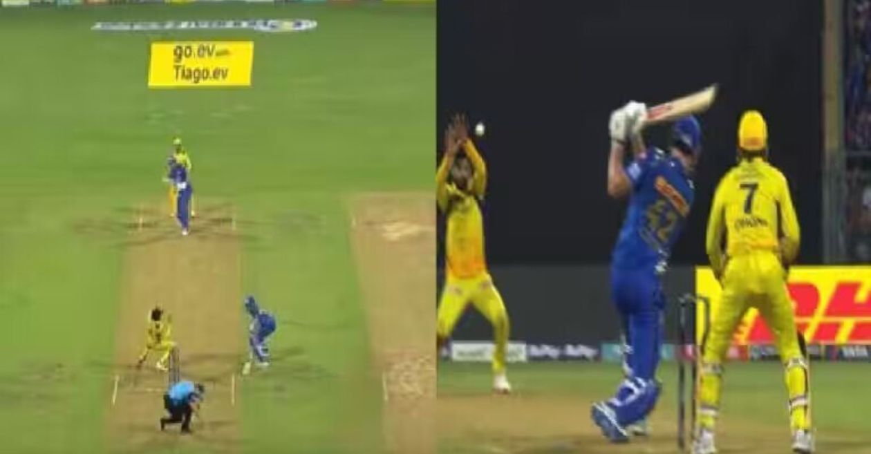 IPL 2023 [WATCH]: Ravindra Jadeja pulls off a jaw-dropping catch to dismiss Cameron Green in MI vs CSK clash