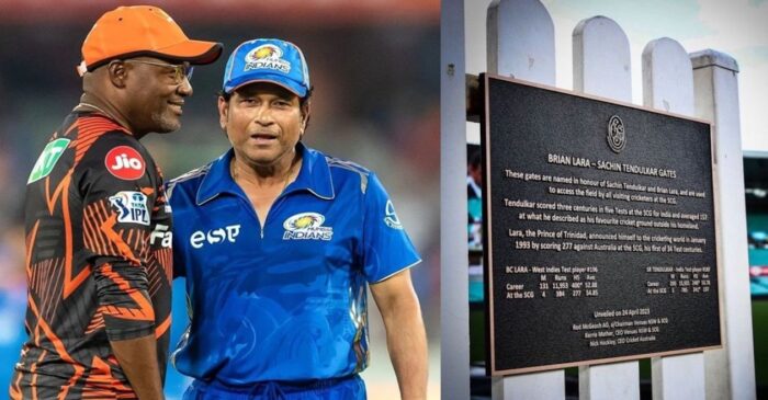 SCG unveils Lara-Tendulkar Gates to mark Sachin’s 50th birthday