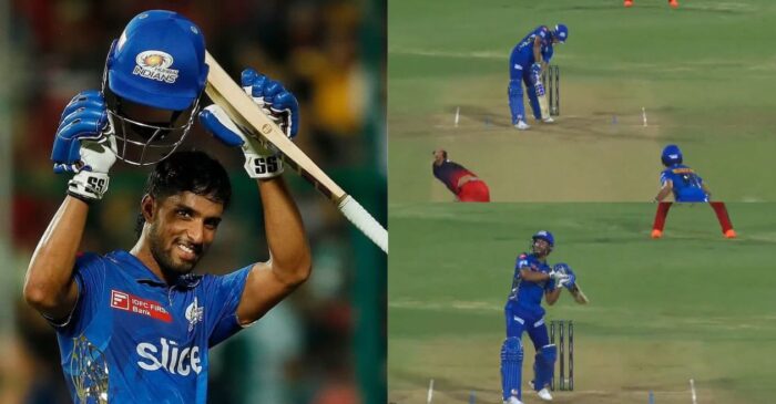 IPL 2023 [WATCH]: Tilak Varma hits an MS Dhoni-like helicopter shot during MI vs RCB clash