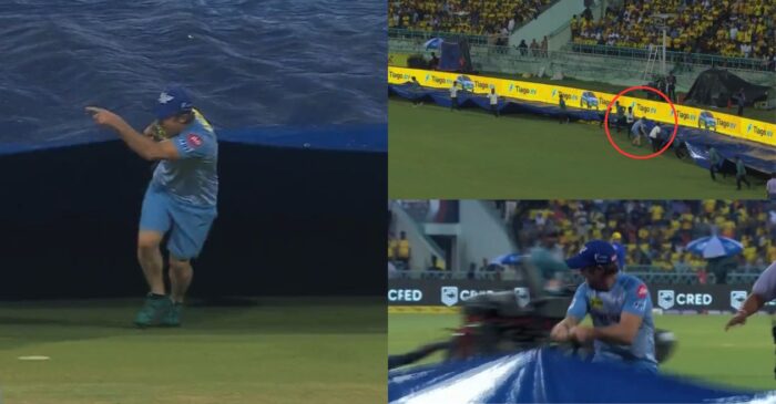 IPL 2023 [WATCH]: Jonty Rhodes wins hearts as he lends a helping hand to groundsmen after rain intervenes LSG-CSK clash