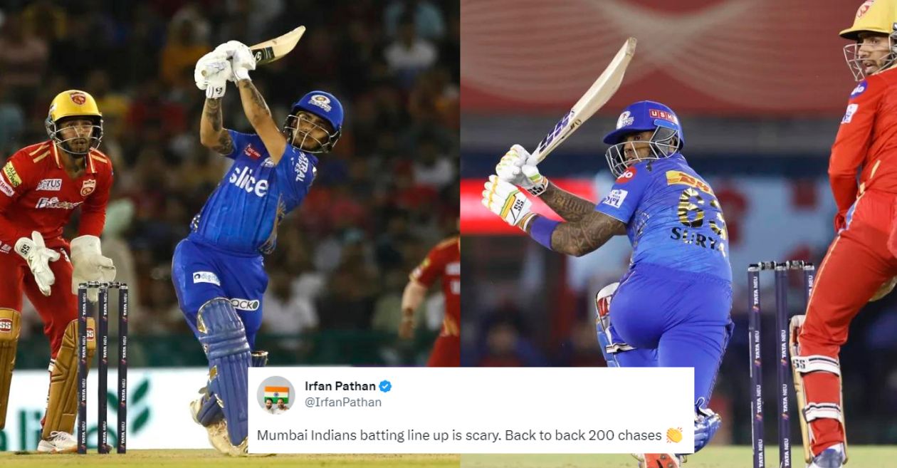 IPL 2023 [Twitter reactions]: Ishan Kishan, Suryakumar Yadav drive MI to emphatic win over PBKS in high-scoring clash