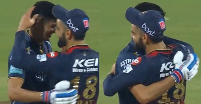 RCB vs GT [WATCH]: Virat Kohli hugs Shubman Gill after IPL 2023 heartbreak