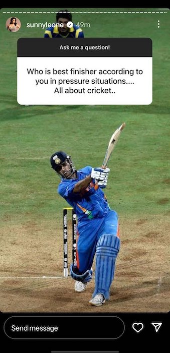 Sunny Leone - Best Finisher, MS Dhoni