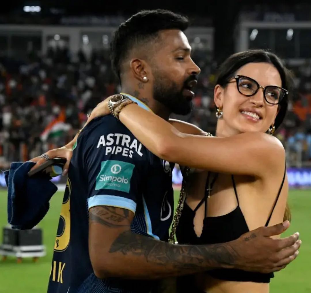 Hardik, Natasa at the IPL