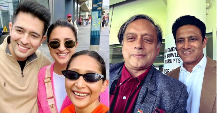 Parineeti Chopra, Raghav Chadha and Shashi Tharoor grace WTC Final 2023