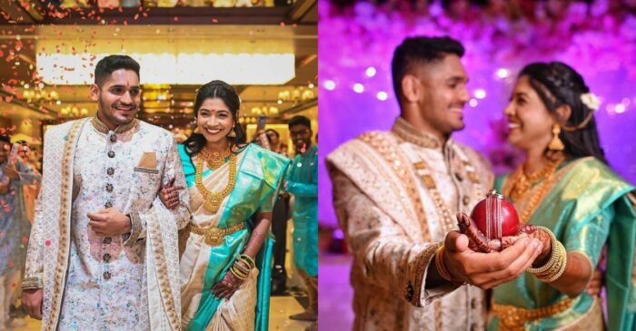 CSK pacer Tushar Deshpande gets engaged to school crush Nabha Gaddamwar