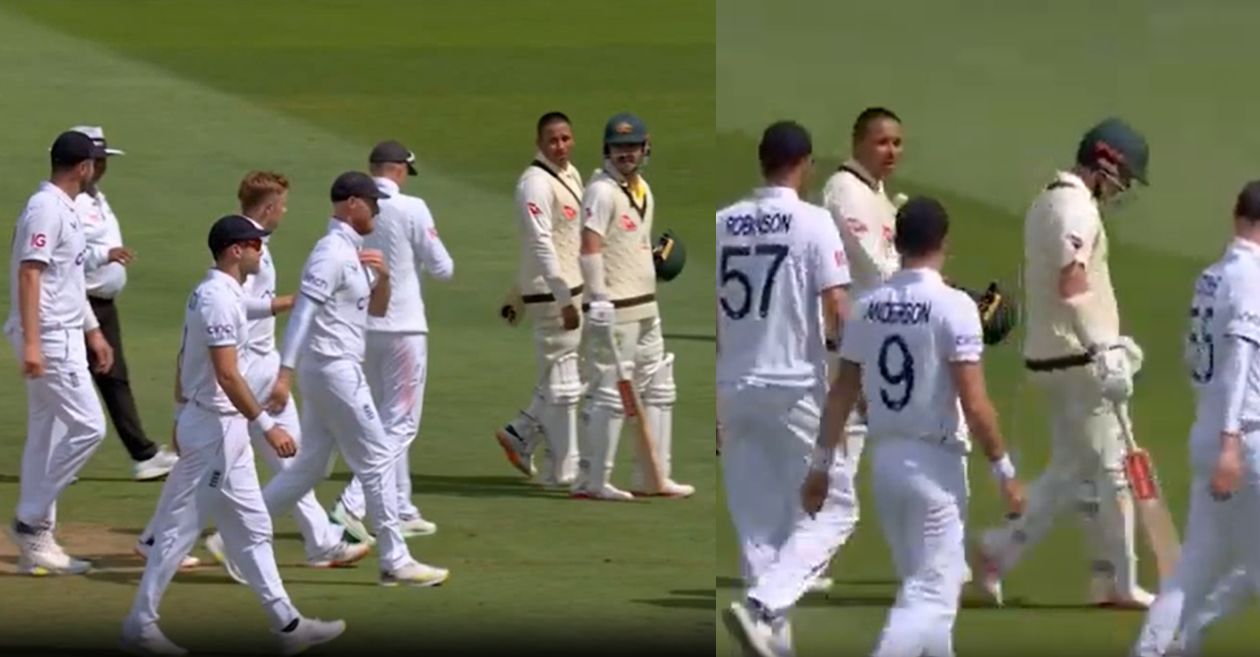 Ashes 2023 [WATCH]: Usman Khawaja, Ollie Robinson engage in fiery verbal spat at Edgbaston Test