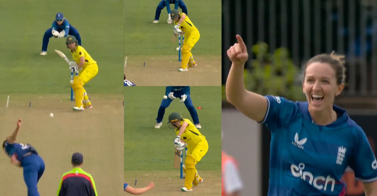 WATCH: Kate Cross cleans up Alyssa Healy with a dazzling nip-backer in 3rd Women’s ODI