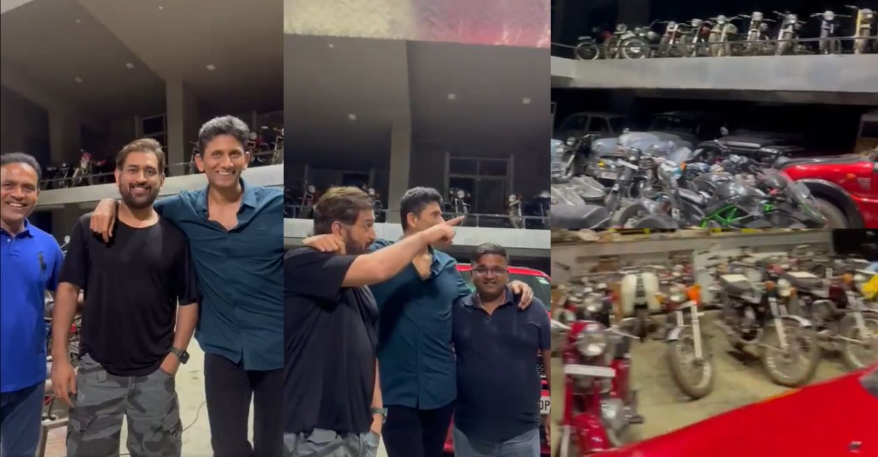 WATCH: Venkatesh Prasad showcases MS Dhoni’s breathtaking Bike collection in Ranchi