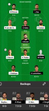 VK vs SJ, Dream 11, Team for today's match