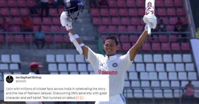 WI vs IND: Twitter erupts as Yashasvi Jaiswal slams a brilliant century on his debut in Test cricket