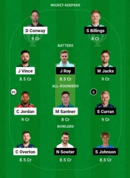 Oval Invincibles vs Southern Brave, Dream11 Team