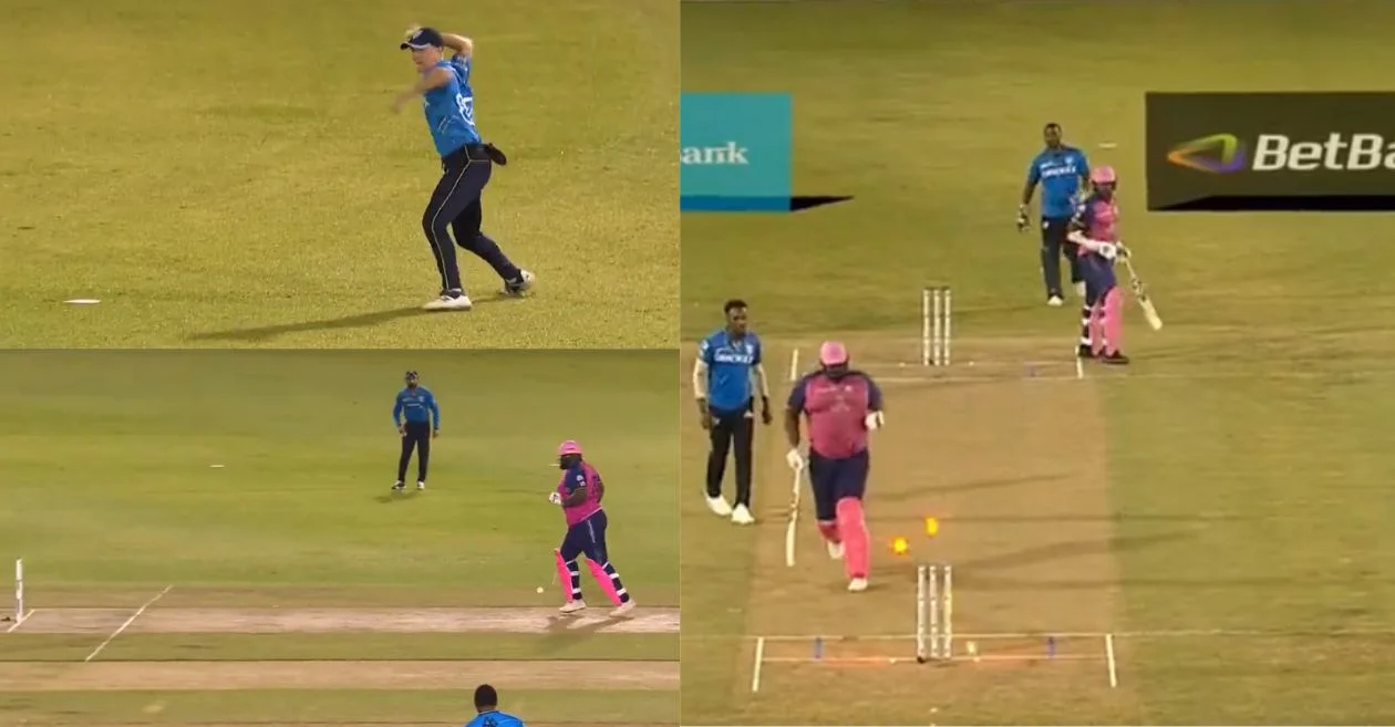 WATCH: Barbados Royals’ Rahkeem Cornwall falls victim to hilarious run-out as Saint Lucia Kings secure victory in CPL 2023 game