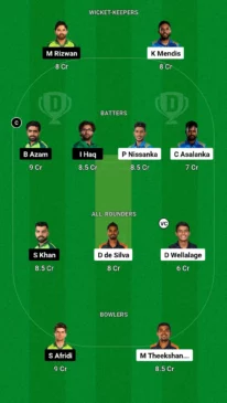 SL vs PAK Dream11 team