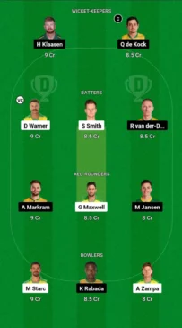 AUS vs SA Dream11 team