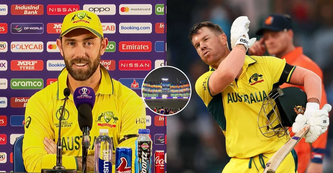 World Cup 2023: David Warner expresses disagreement with Glenn Maxwell’s ‘horrible idea’ remark regarding light shows at Indian stadiums