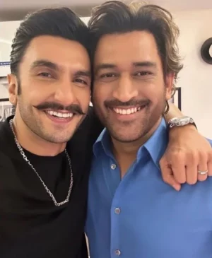 Ranveer Singh with MS Dhoni