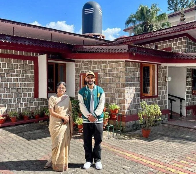 Virat Kohli at Chinmaya Tapovan Ashram