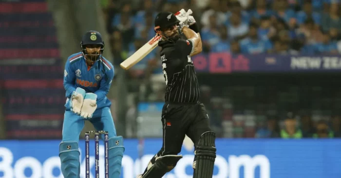 WATCH: Daryl Mitchell hammers Ravindra Jadeja for the biggest six of ODI World Cup 2023 – IND vs NZ, 1st semifinal