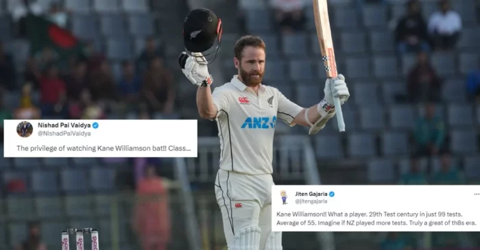 BAN vs NZ: Netizens ecstatic as Kane Williamson scores fighting century against Bangladesh; matches Virat Kohli’s tally