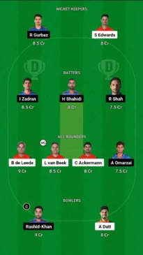 NED vs AFG Dream11 team