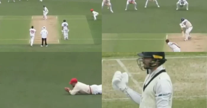 WATCH: Australia’s Peter Handscomb denies to leave despite being caught at slips in Sheffield Shield match