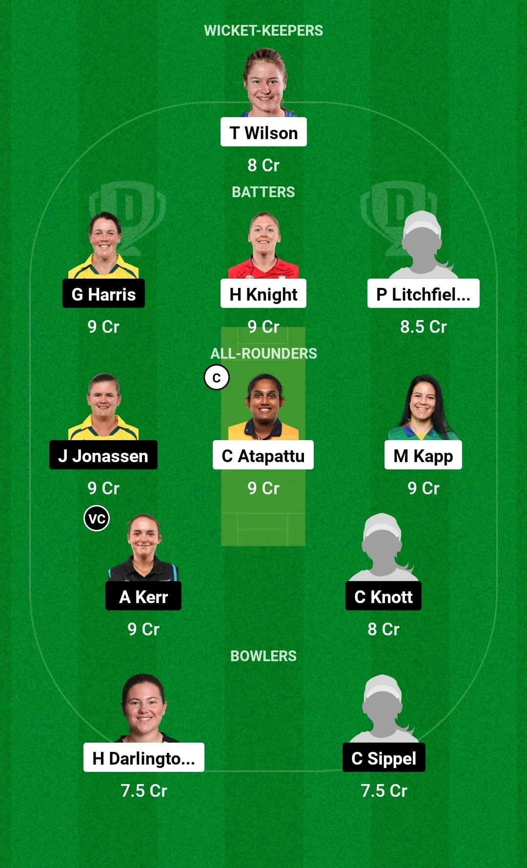 ST-W vs BH-W Dream11 Team