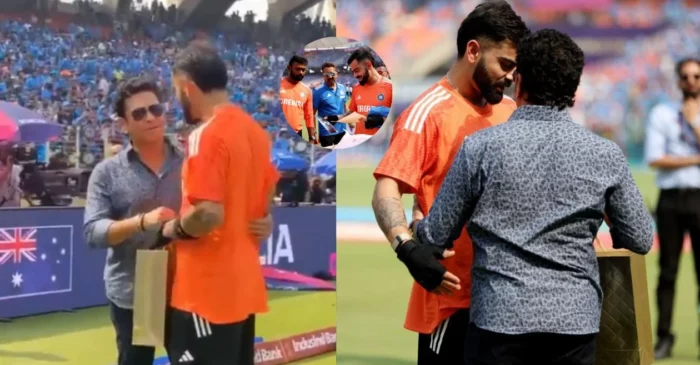 ODI World Cup 2023: Sachin Tendulkar presents a special gift to Virat Kohli ahead of IND vs AUS final