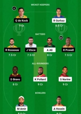 NYS vs DB Dream11 Team